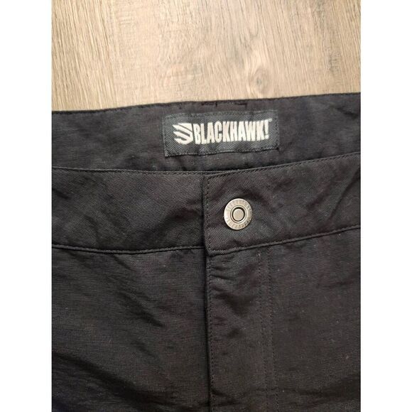 BlackHawk! Tac Life Tactical Pants Men's Size 38x31 Black Cargo zip pocket nylon - Picture 2 of 9